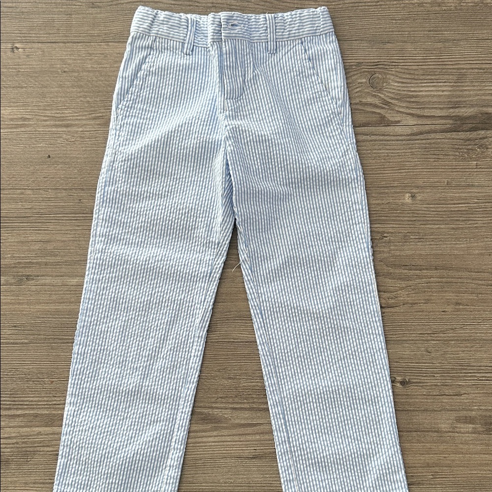 Janie & Jack boy seersucker pants